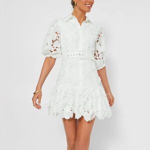 En Saison Ottis Cutwork Floral Mini Dress
